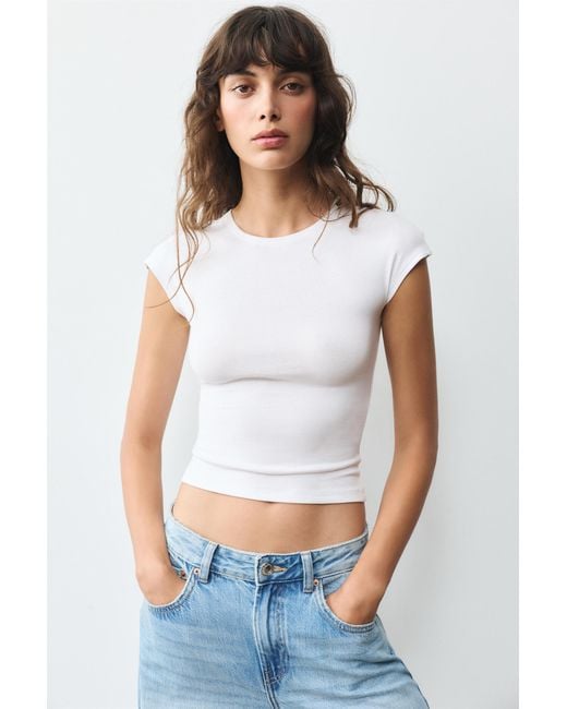 Pull&Bear Multicolor Fitted Short Sleeve T-Shirt