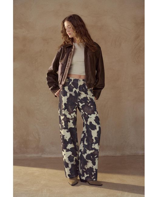 Pull&Bear Bomberjack 100% Leer in het Brown
