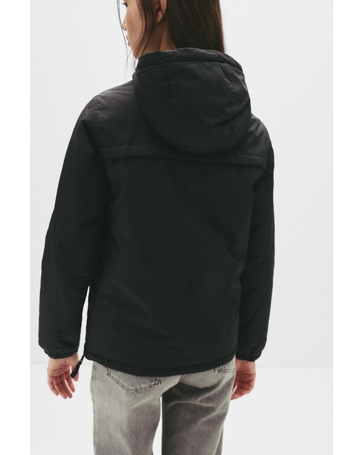 Pull&Bear Black Basic Känguru-Jacke