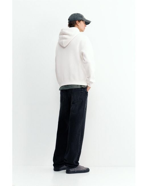 Sweat Basique À Capuche Pull&Bear pour homme en coloris White