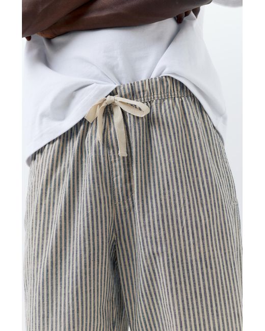 Pull&Bear Blue Rustic Jogger Trousers for men
