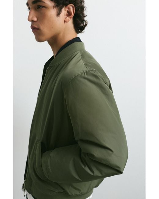 Bomber Imbottito di Pull&Bear in Green da Uomo