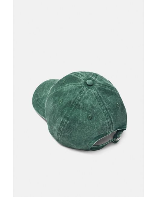 Pull&Bear Green Venice Beach Embroidered Cap