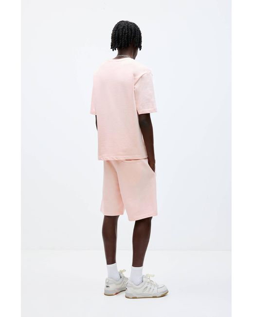 Pull&Bear Stwd-Sweatshirt Mit Kurzen Ärmeln in Pink für Herren