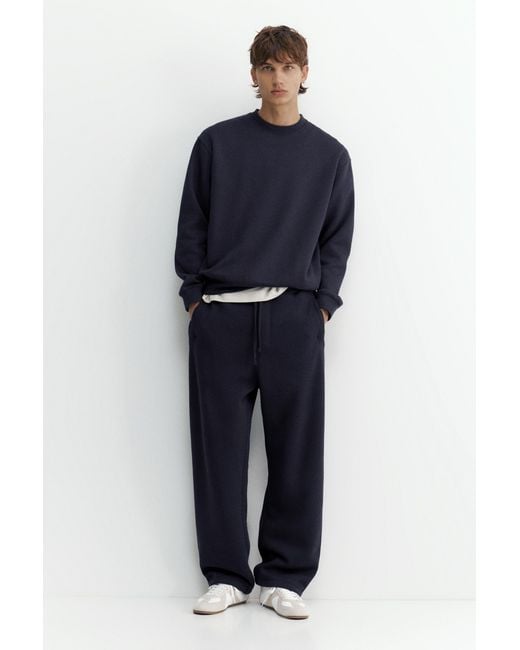 Pull&Bear Blue Baggy Joggers for men