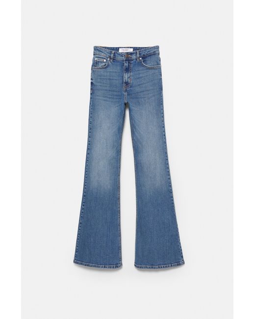 Pull&Bear Blue Skinny Flared Jeans