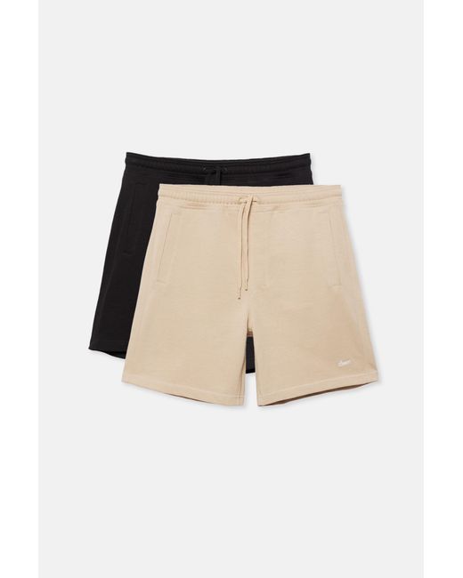 Pull&Bear White 2-Pack Of Stwd Bermuda Short Sweatpants for men