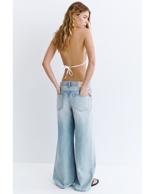 Pull&Bear Blue Oversize Baggy Jeans
