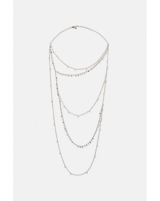 Collier Multiple Brillances Pull&Bear en coloris White