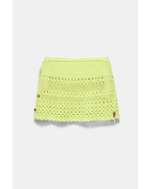 Pull&Bear Crochet Minirok in het Green