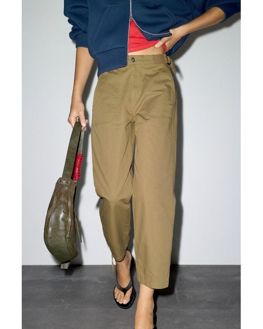 Pantalon Capri Cargo Pull&Bear en coloris Blue