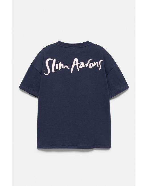 Pull&Bear T-Shirt Slim Aarons in het Blue