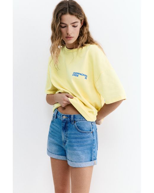 Pull&Bear Yellow Chair Graphic T-Shirt