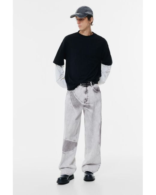 Pull&Bear Super Baggy Jeans in Blue für Herren