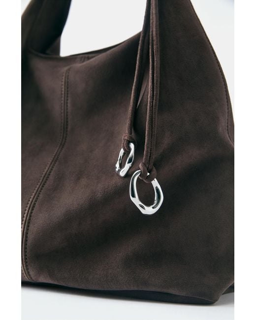 Pull&Bear Black Embellished Tote Bag