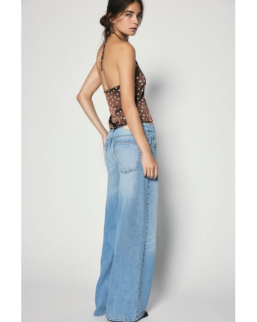 Pull&Bear Multicolor Satin Halter Top