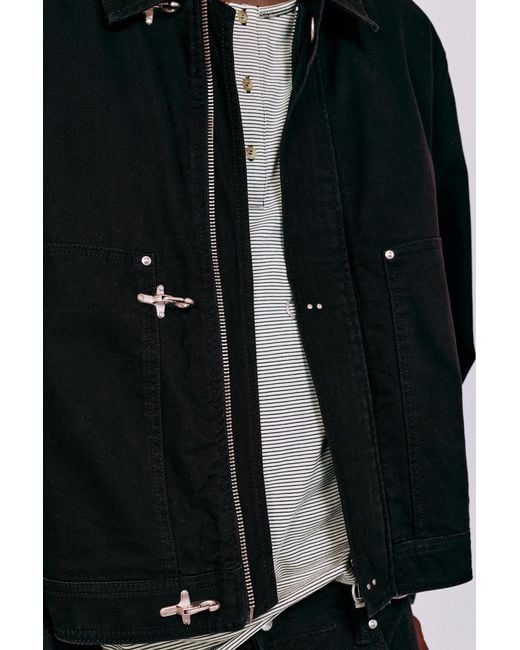 Giacca Con Alamari di Pull&Bear in Black da Uomo