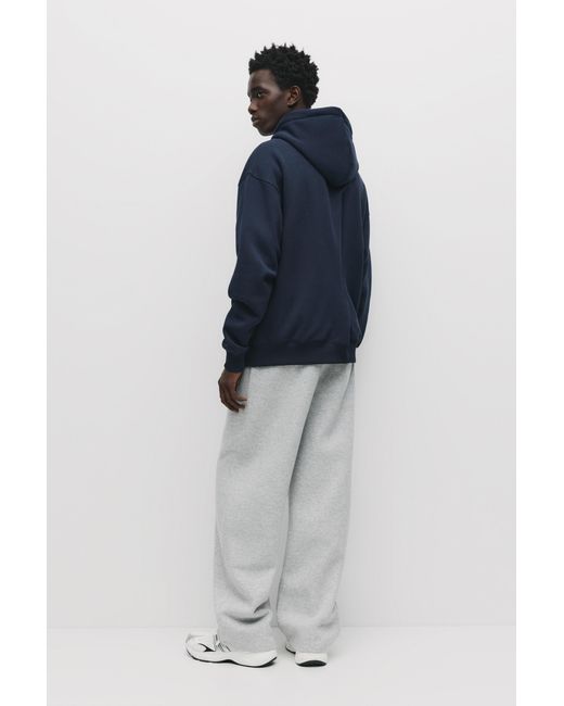 Pull&Bear Basic Hoodie in het Blue voor heren