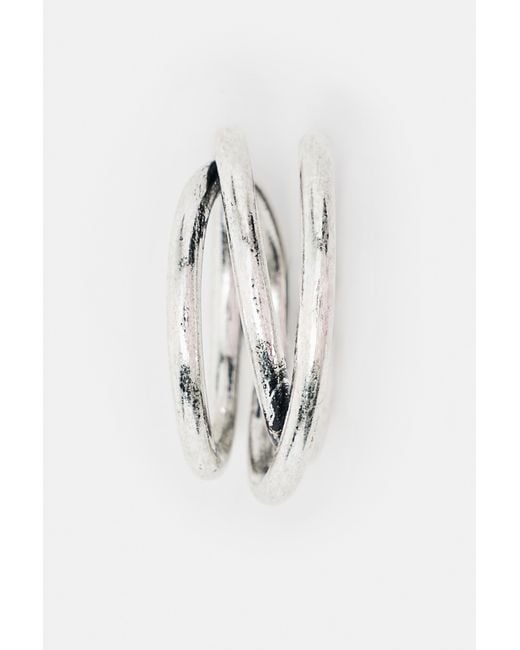 Pull&Bear Set Ringen Met Steen in het White