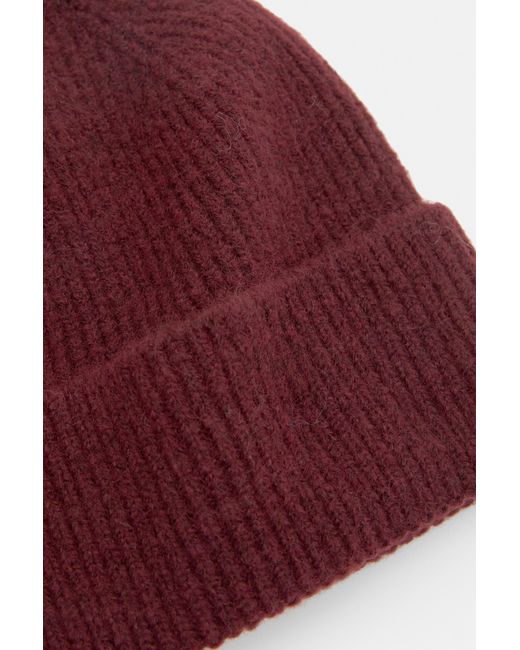 Pull&Bear Red Knit Beanie