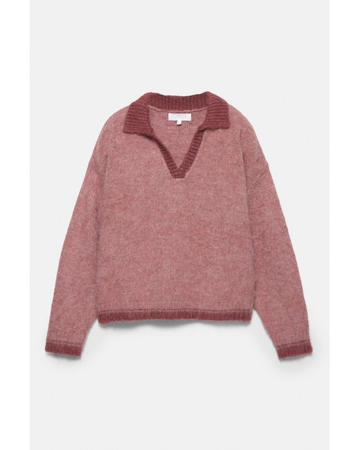 Pull&Bear Black Polo Collar Sweater