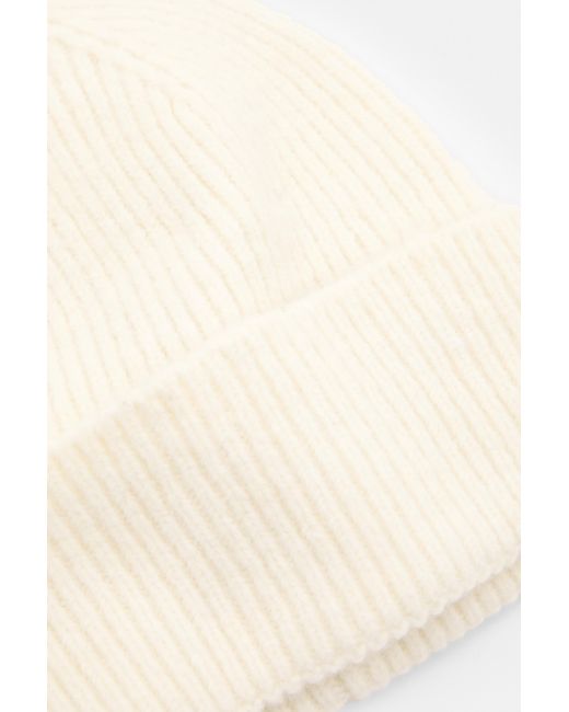 Pull&Bear Natural Strick-Beanie-Mütze