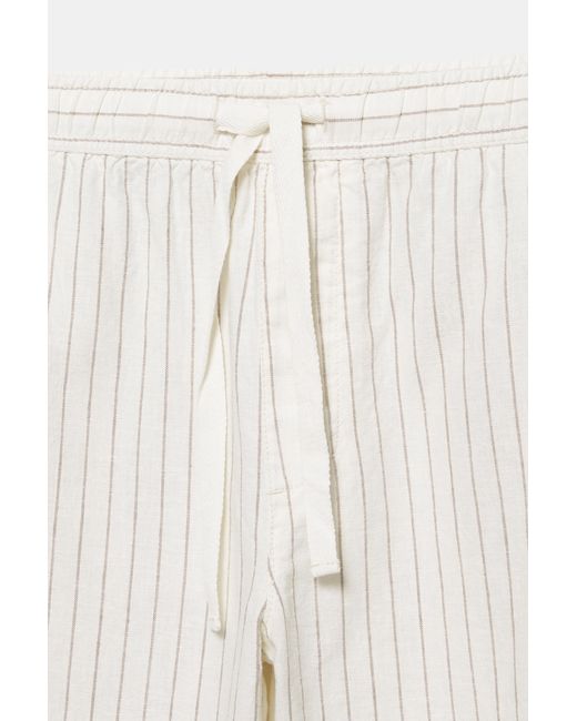 Pantalon Jogger En Lin Pull&Bear pour homme en coloris Gray