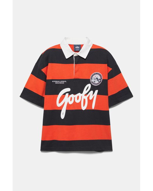 Polo Goofy di Pull&Bear in Red da Uomo