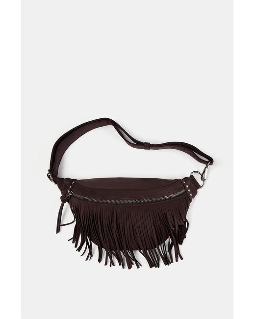 Pull&Bear Brown Gürteltasche Mit Fransen
