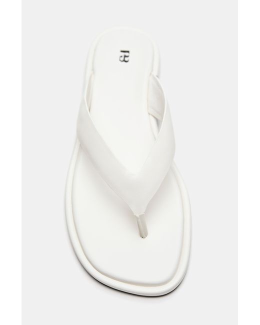 Pull&Bear White Flache Riemchensandalen