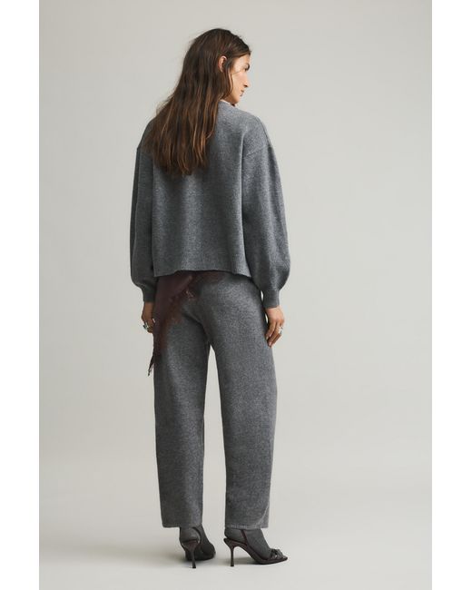 Pull&Bear Multicolor Knit Barrel Trousers