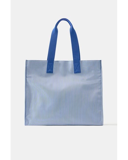Borsa Shopper A Righe di Pull&Bear in Blue da Uomo