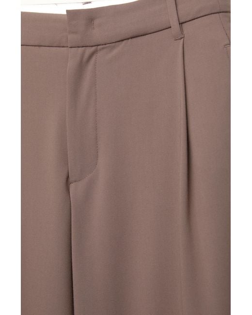 Pull&Bear Brown Darted Smart Trousers