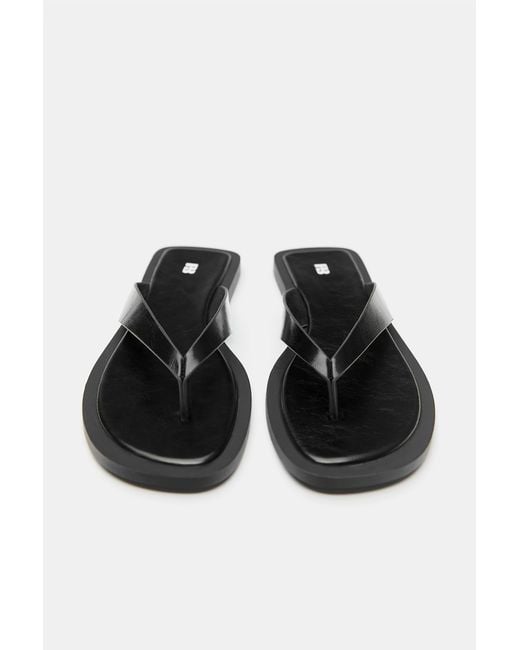 Pull&Bear Gray Flat Sandals