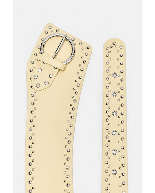 Pull&Bear Multicolor Wide Studded Belt