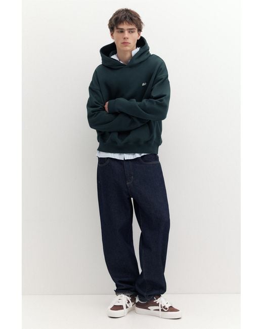 Pull&Bear Blue Stwd Boxy-Fit Hoodie for men