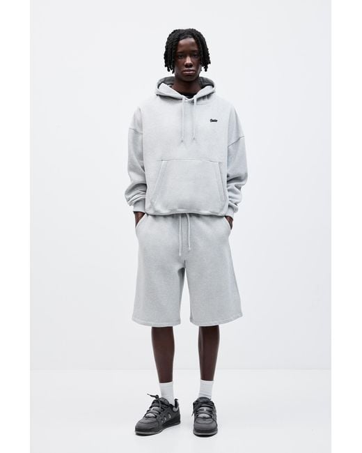 Pull&Bear Gray Stwd Skater Jogger Bermuda Shorts for men