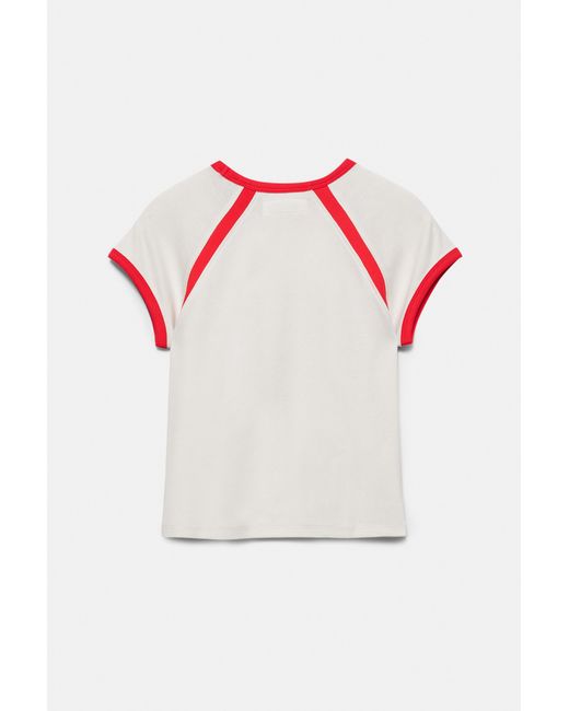Pull&Bear Geribd Nfl Bills T-Shirt in het Gray