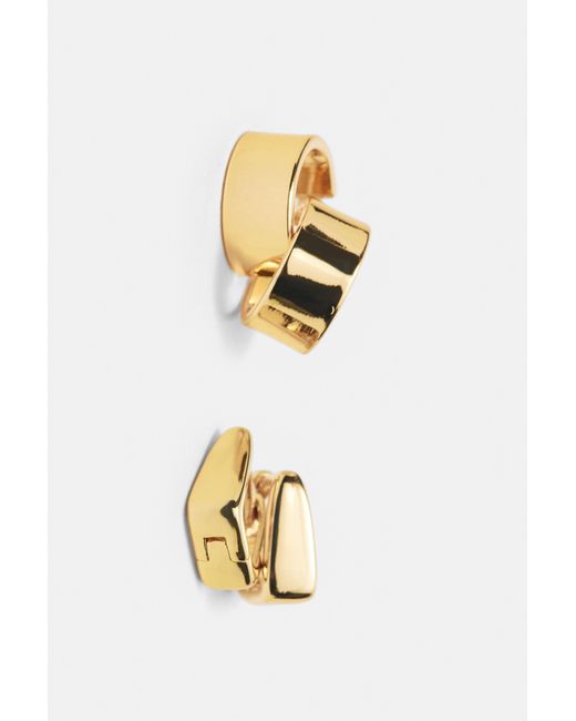 Pull&Bear Metallic 4Er-Pack Ohrringe
