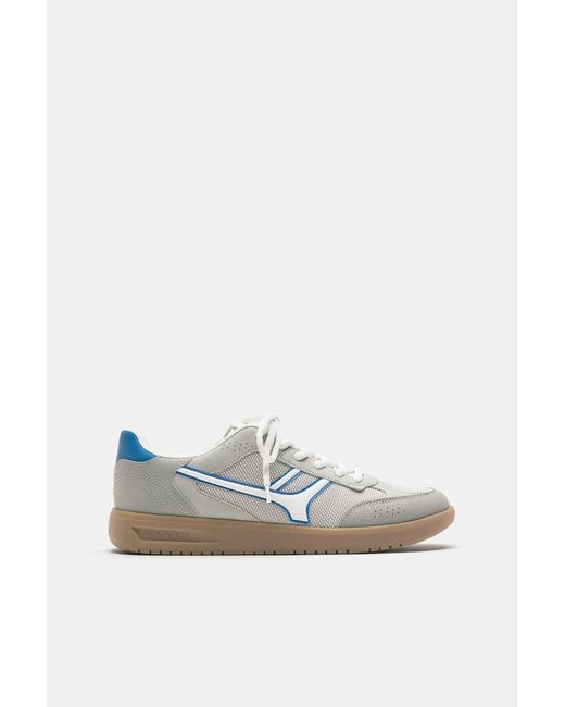 Pull&Bear Blue Retro Trainers for men