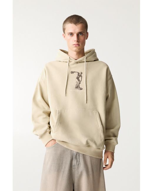 Pull&Bear Natural Discobolus Hoodie for men