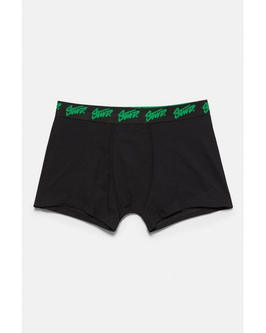 Pull&Bear Black 3-Pack Of Stwd Boxers for men