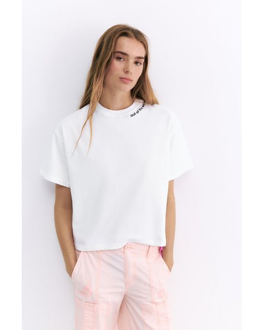 Pull&Bear Pink Oversize Pleasures X Stwd T-Shirt