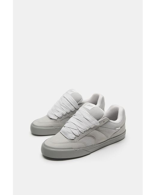 Pull&Bear Gray Stwd Skate Trainers for men
