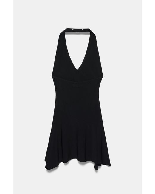 Pull&Bear Korte Halterjurk Met Studs in het Black