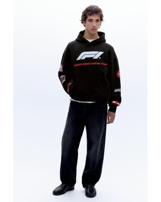 Pull&Bear Disney X F1 Capuchonsweater in het Black voor heren