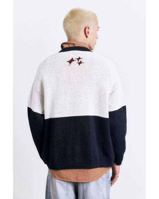 Pull À Panneaux Stwd Pull&Bear pour homme en coloris White