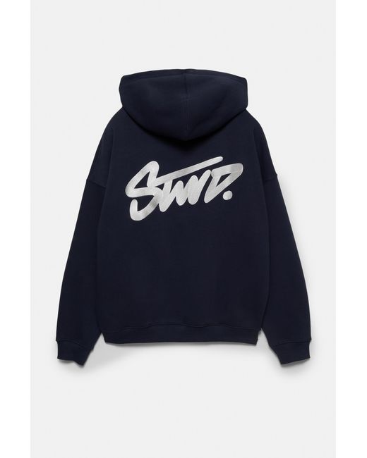 Pull&Bear Stwd Hoodie in het Blue voor heren