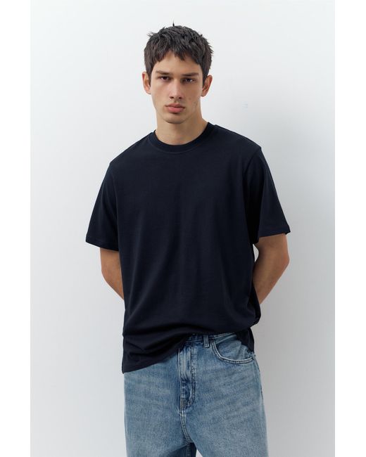 Pull&Bear Blue 3-Pack Of Short Sleeve T-Shirts for men