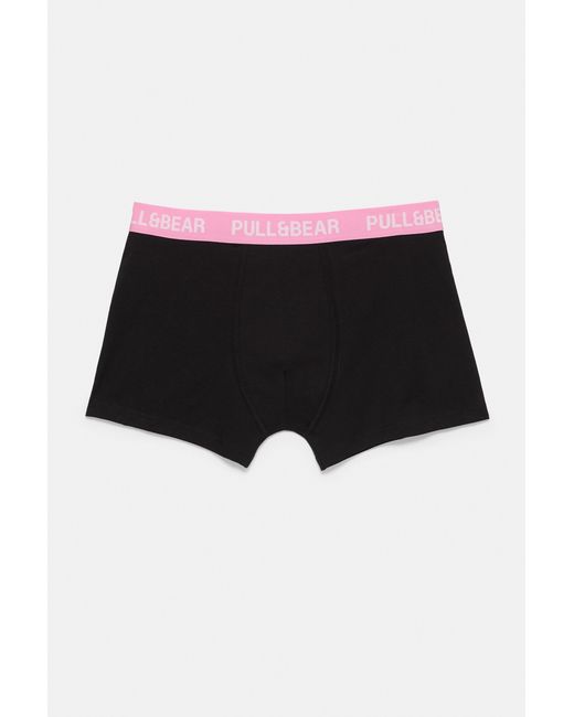 Pull&Bear 3-Pak Boxershorts in het Black voor heren